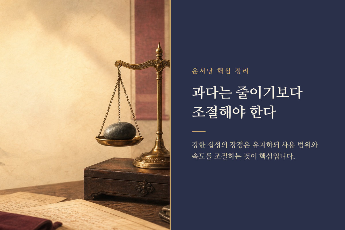 비겁 식상 재성 관성 인성의 과다와 부족을 조절하는 저울 이미지