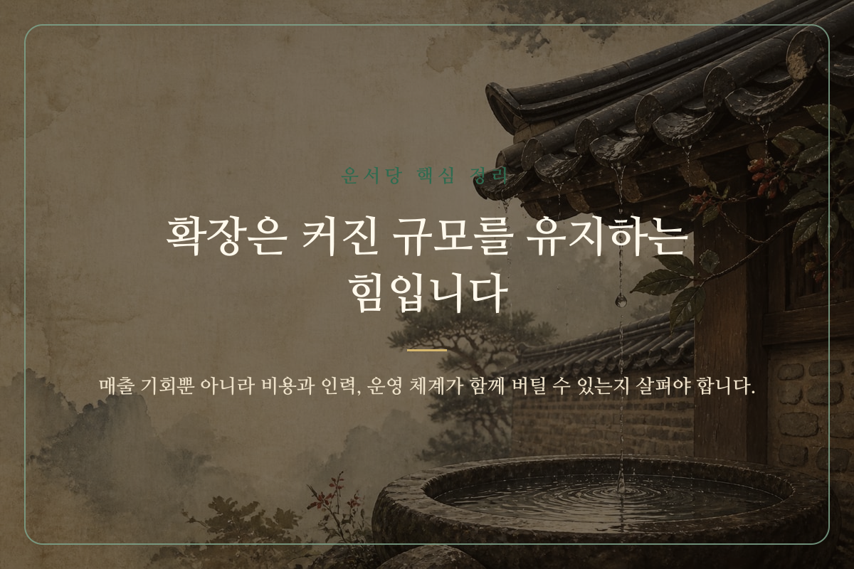 기존 사업에서 여러 갈래의 길이 뻗어 나가는 사업 확장운 설명 이미지